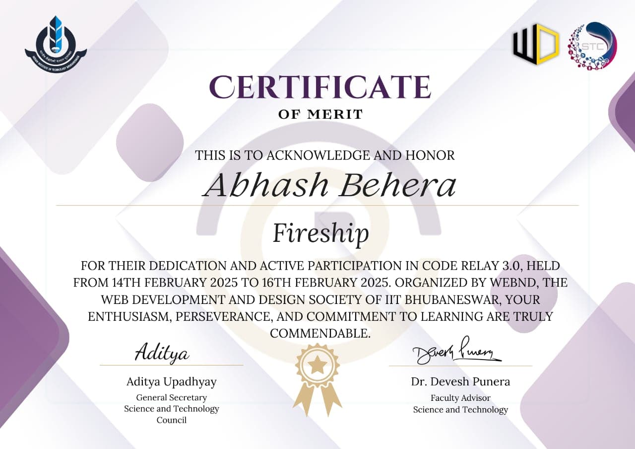 Grand Finalist Certificate